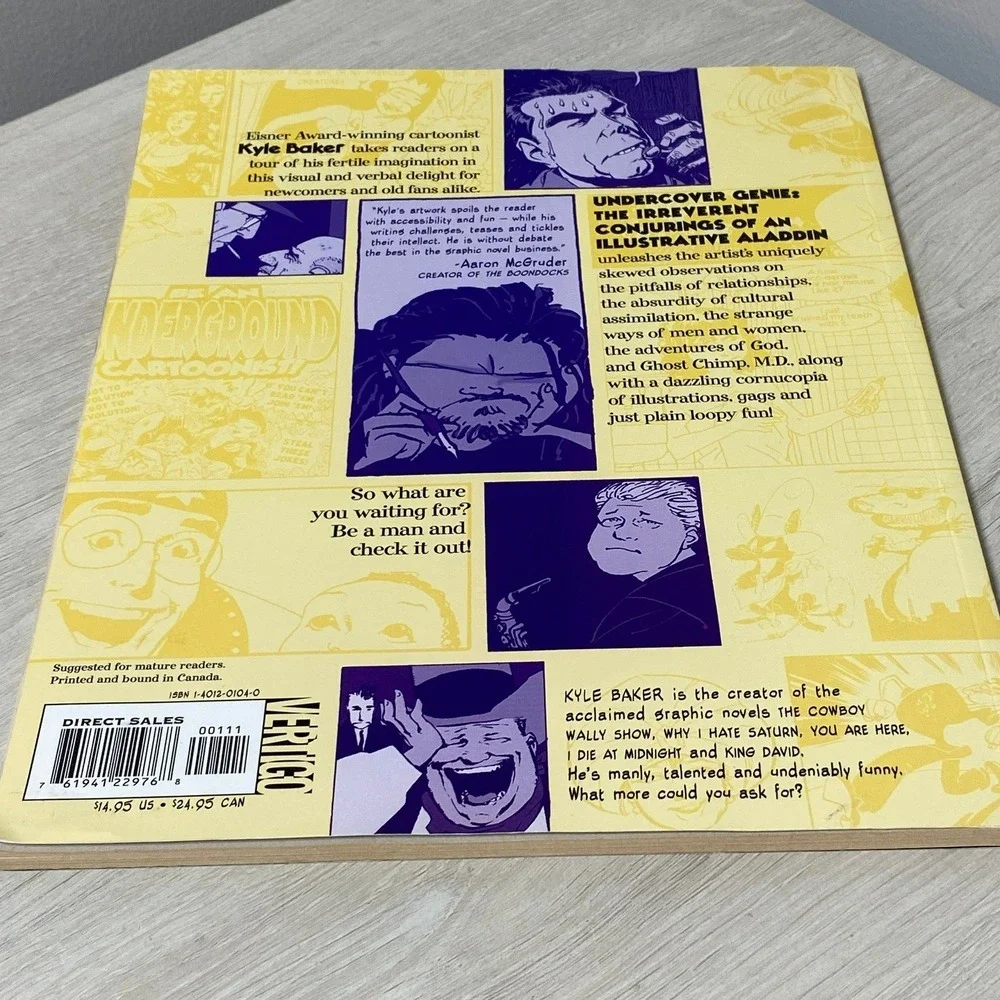 Undercover Genie Kyle Baker Vertigo DC Comics Graphic Novel 2003 Softcover TPB